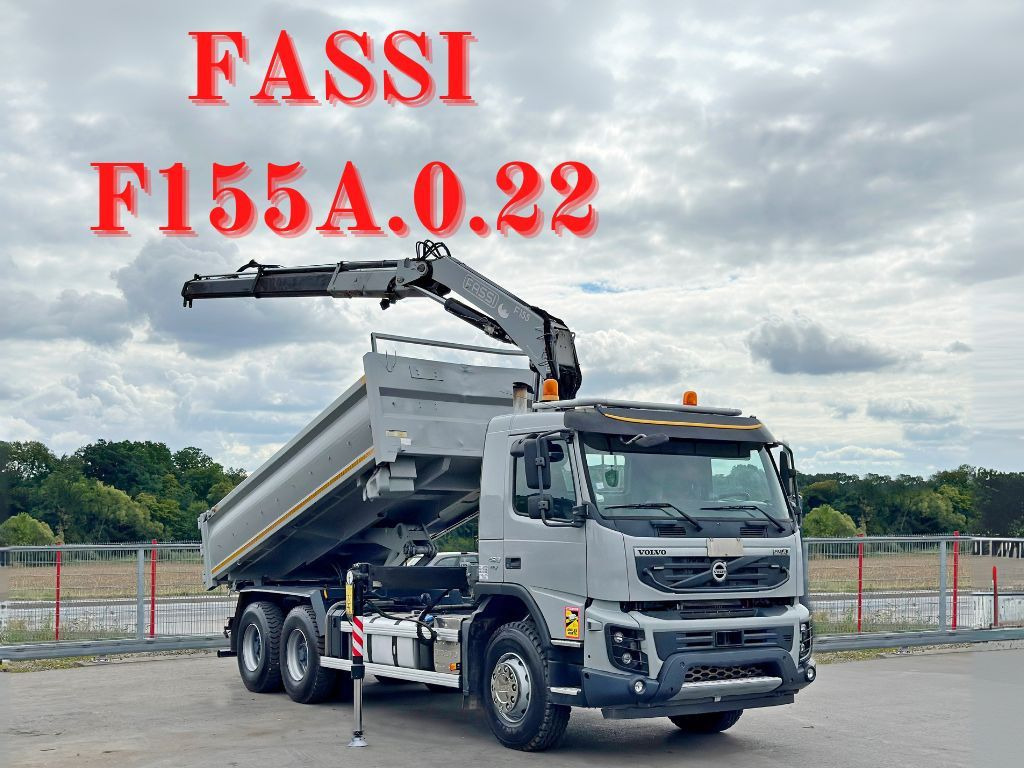 Volvo FMX 420 Kipper 5,10m *FASSI F155A.0.22+FUNK/6x4 - Kravas automašīna pašizgāzējs: foto 1 Volvo FMX 420 Kipper 5,10m *FASSI F155A.0.22+FUNK/6x4 - Kravas automašīna pašizgāzējs: foto 1