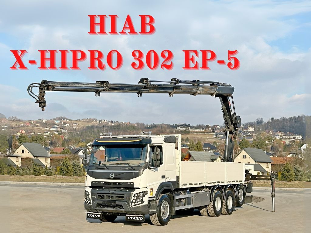 Volvo FMX 460 HIAB X - HIPRO 302 EP - 5 + FUNK/ 8x4 - Kravas auto ar manipulatoru, Bortu kravas automašīna/ Platforma: foto 1 Volvo FMX 460 HIAB X - HIPRO 302 EP - 5 + FUNK/ 8x4 - Kravas auto ar manipulatoru, Bortu kravas automašīna/ Platforma: foto 1