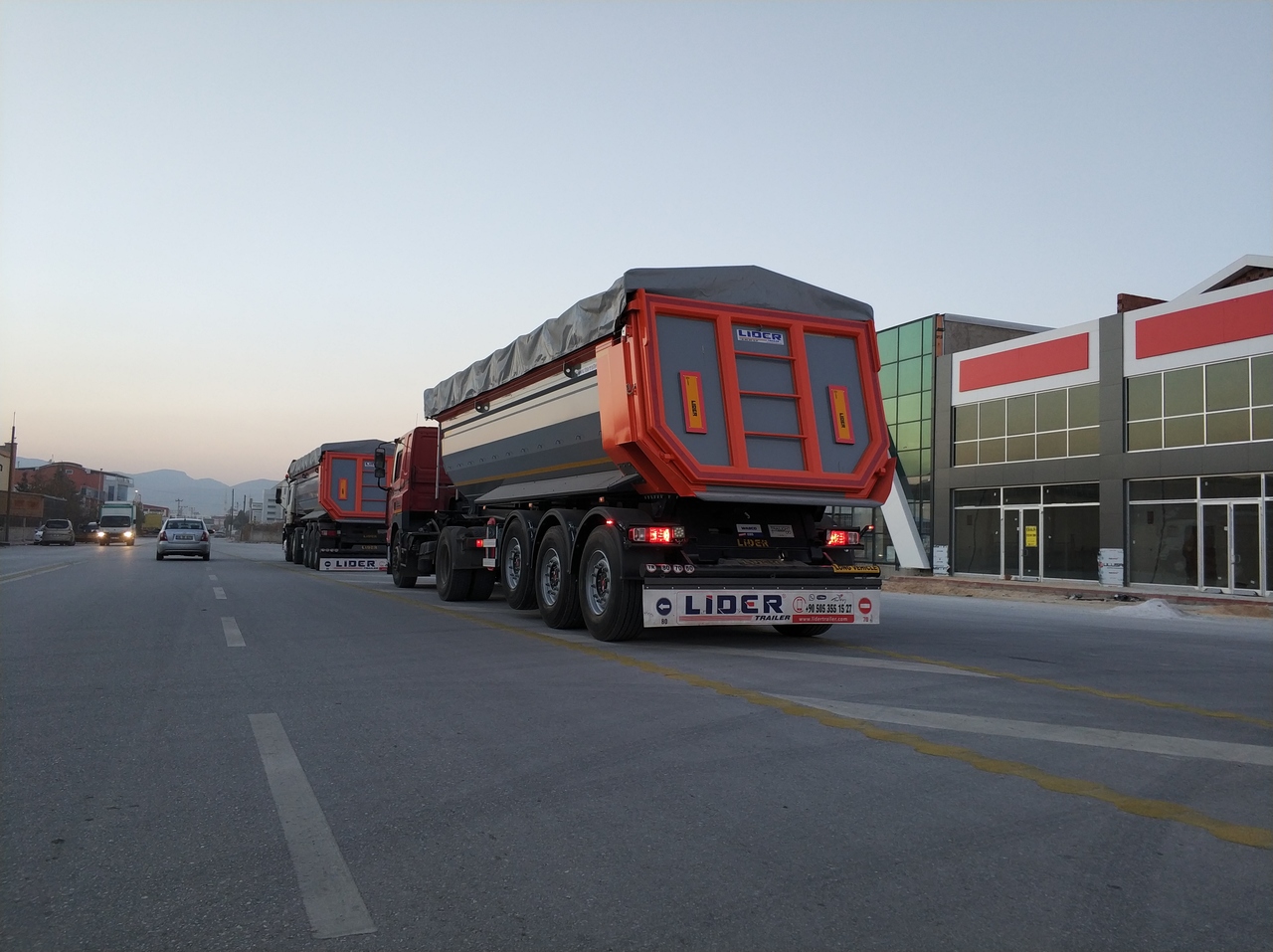 Jaunā Puspiekabe pašizgāzējs pārvadāšana koksnes LIDER 2024 MODELS YEAR NEW (MANUFACTURER COMPANY LIDER TRAILER & TANKER: foto 10
