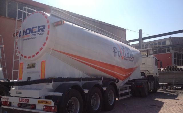 Jaunā Puspiekabe cisterna pārvadāšana cements LIDER NEW 2025 YEAR LIDER TRAILER: foto 11
