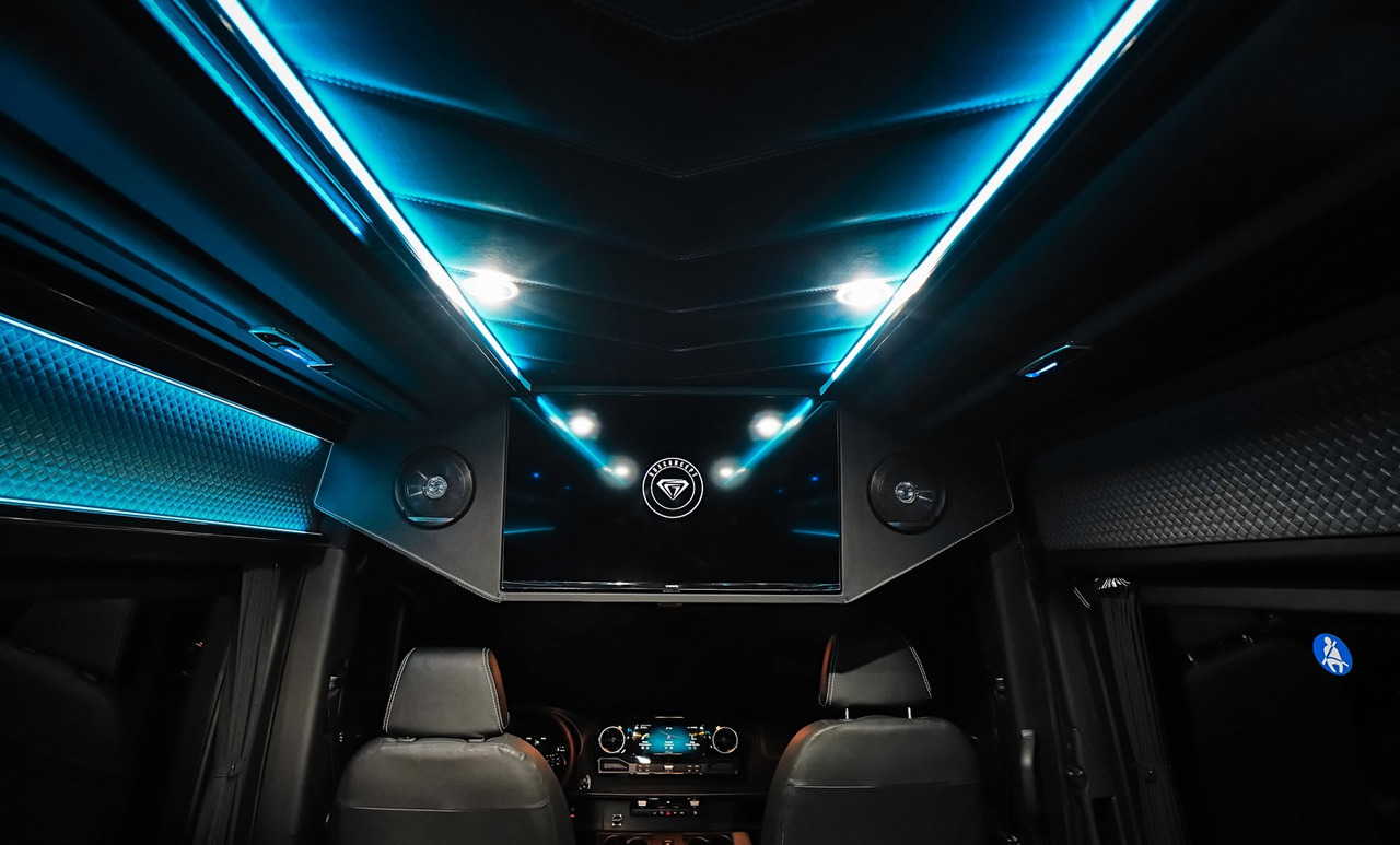 Jaunā Mikroautobuss, Pasažieru furgons Mercedes Sprinter 319 Busconcept L3H2 9-Sitze: foto 6