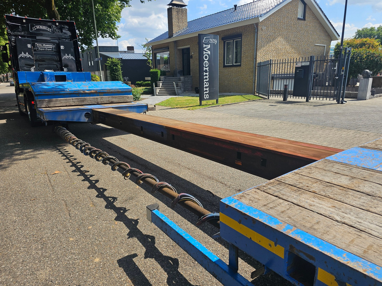 Puspiekabe zema profila platforma Nooteboom OSD-58-04V With Hydraulic Ramps: foto 9