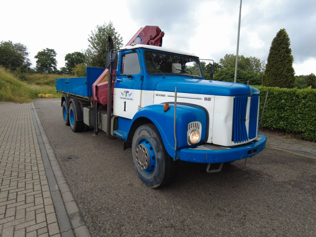 Kravas auto ar manipulatoru, Bortu kravas automašīna/ Platforma Scania 86 6x2: foto 13