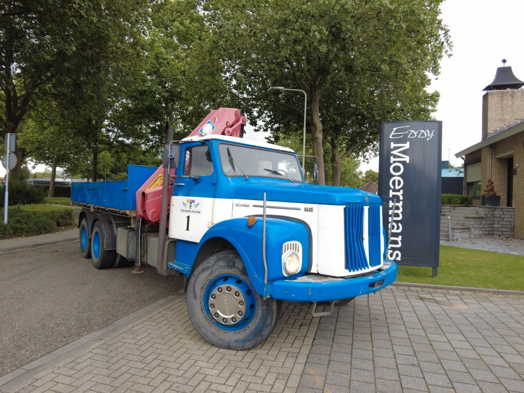 Scania 86 6x2 - Kravas auto ar manipulatoru, Bortu kravas automašīna/ Platforma: foto 1 Scania 86 6x2 - Kravas auto ar manipulatoru, Bortu kravas automašīna/ Platforma: foto 1