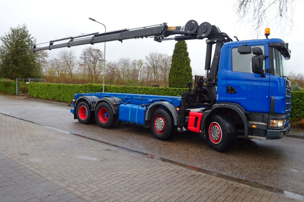 Scania R 124G 420 8x2 Kran (2006)-Container- Kipper - Kravas auto ar manipulatoru, Kravas automašīna pašizgāzējs: foto 2 Scania R 124G 420 8x2 Kran (2006)-Container- Kipper - Kravas auto ar manipulatoru, Kravas automašīna pašizgāzējs: foto 2