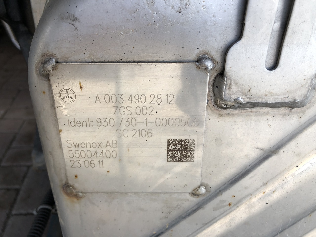 EXHAUST AFTERTREATMENT EURO6-EURO5 MERCEDES ACTROS MP4 - Izplūdes kolektors - Kravas automašīna: foto 3 EXHAUST AFTERTREATMENT EURO6-EURO5 MERCEDES ACTROS MP4 - Izplūdes kolektors - Kravas automašīna: foto 3