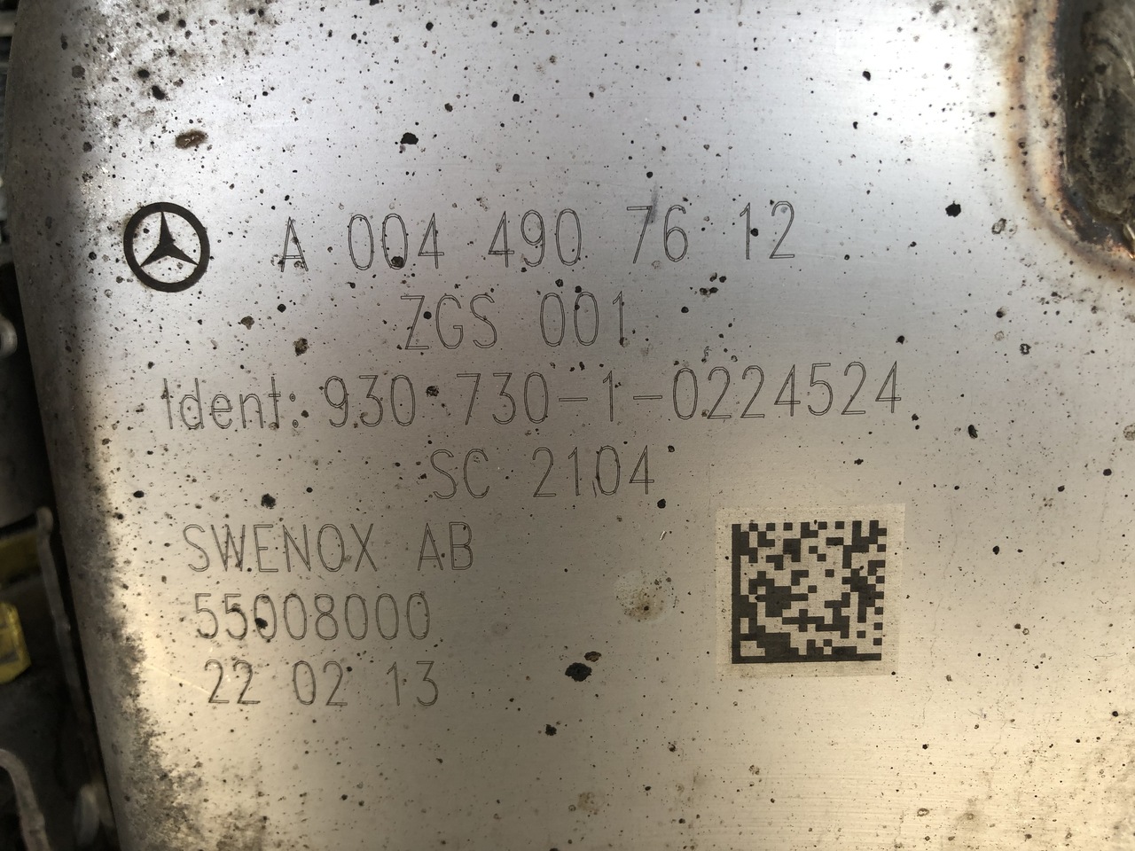 EXHAUST AFTERTREATMENT EURO6-EURO5 MERCEDES ACTROS MP4 - Izplūdes kolektors - Kravas automašīna: foto 2 EXHAUST AFTERTREATMENT EURO6-EURO5 MERCEDES ACTROS MP4 - Izplūdes kolektors - Kravas automašīna: foto 2