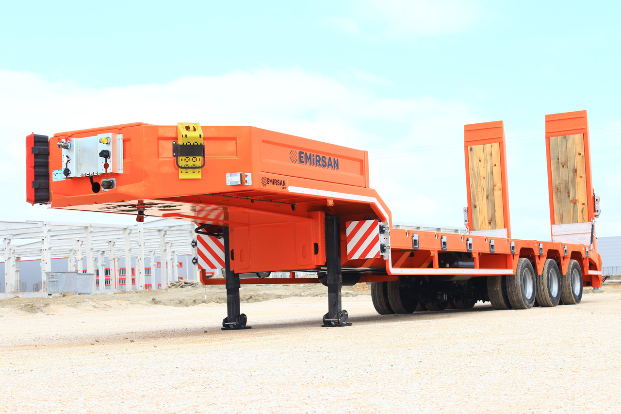 EMIRSAN Immediate Delivery From Stock - 3 Axle 60 Tons Capacity Lowbed - Puspiekabe zema profila platforma: foto 1 EMIRSAN Immediate Delivery From Stock - 3 Axle 60 Tons Capacity Lowbed - Puspiekabe zema profila platforma: foto 1