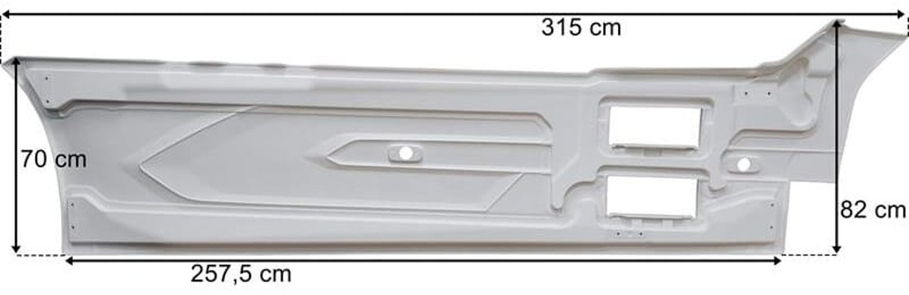 SIDESKIRT LEFT DAF XG WB400 PRIMER WITHOUT BRAKET 000234 - Buferis - Kravas automašīna: foto 2 SIDESKIRT LEFT DAF XG WB400 PRIMER WITHOUT BRAKET 000234 - Buferis - Kravas automašīna: foto 2