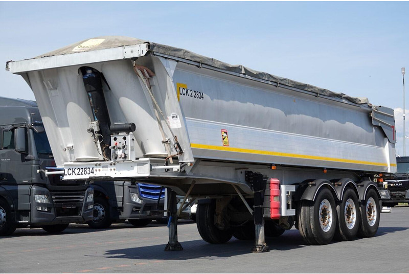 Benalu WYWROTKA 27 m3 / ALUMINIOWA / HYDRAULICZNA KLAPA / 2 OSIE PODNOS - Puspiekabe pašizgāzējs: foto 2 Benalu WYWROTKA 27 m3 / ALUMINIOWA / HYDRAULICZNA KLAPA / 2 OSIE PODNOS - Puspiekabe pašizgāzējs: foto 2