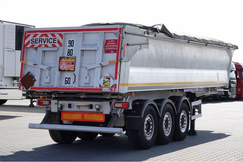 Benalu WYWROTKA 27 m3 / ALUMINIOWA / HYDRAULICZNA KLAPA / 2 OSIE PODNOS - Puspiekabe pašizgāzējs: foto 4 Benalu WYWROTKA 27 m3 / ALUMINIOWA / HYDRAULICZNA KLAPA / 2 OSIE PODNOS - Puspiekabe pašizgāzējs: foto 4