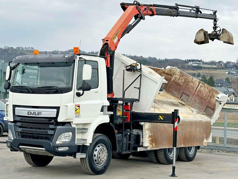 DAF CF 410 * Kipper 4,90 m + PK 16001 - K B * 6x4 - Kravas automašīna pašizgāzējs, Kravas auto ar manipulatoru: foto 3 DAF CF 410 * Kipper 4,90 m + PK 16001 - K B * 6x4 - Kravas automašīna pašizgāzējs, Kravas auto ar manipulatoru: foto 3