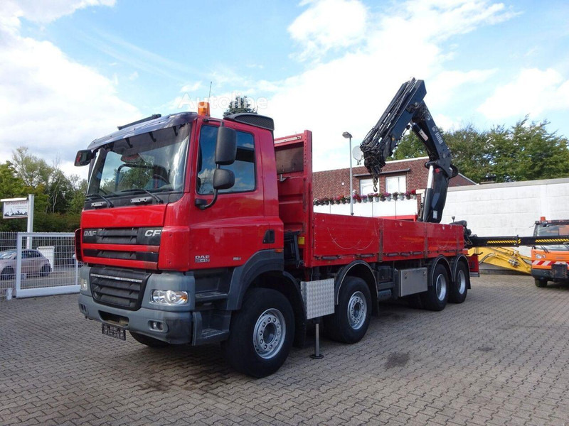 DAF CF 85.410 - Flatbed + crane - Bortu kravas automašīna/ Platforma, Kravas auto ar manipulatoru: foto 3 DAF CF 85.410 - Flatbed + crane - Bortu kravas automašīna/ Platforma, Kravas auto ar manipulatoru: foto 3