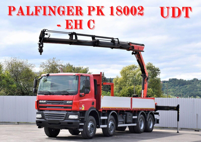 DAF CF 85.410 - Bortu kravas automašīna/ Platforma, Kravas auto ar manipulatoru: foto 1 DAF CF 85.410 - Bortu kravas automašīna/ Platforma, Kravas auto ar manipulatoru: foto 1