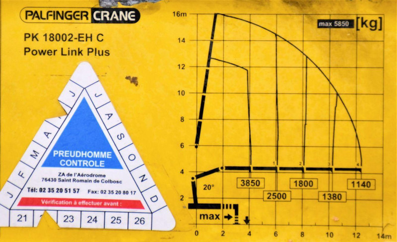 Bortu kravas automašīna/ Platforma, Kravas auto ar manipulatoru DAF CF 85.410: foto 8