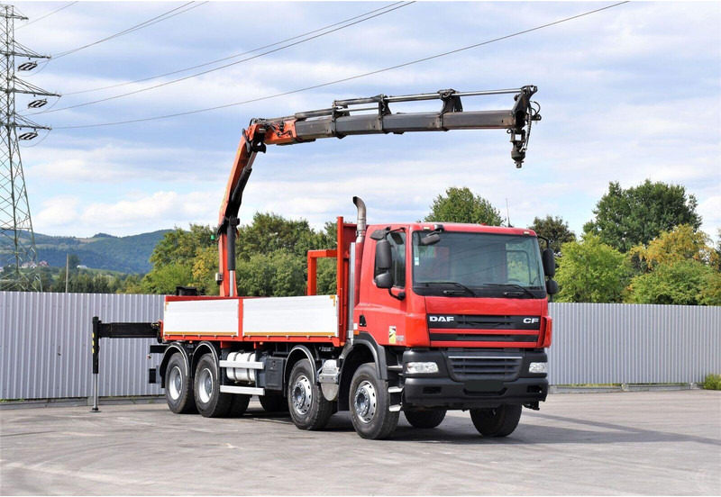 DAF CF 85.410 - Bortu kravas automašīna/ Platforma, Kravas auto ar manipulatoru: foto 2 DAF CF 85.410 - Bortu kravas automašīna/ Platforma, Kravas auto ar manipulatoru: foto 2