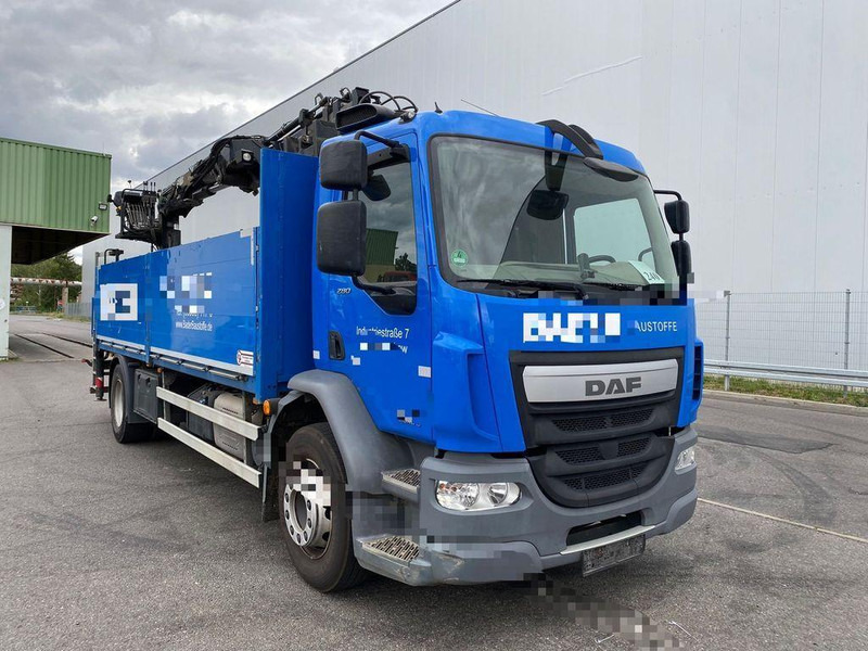 DAF LF 280 - Bortu kravas automašīna/ Platforma, Kravas auto ar manipulatoru: foto 1 DAF LF 280 - Bortu kravas automašīna/ Platforma, Kravas auto ar manipulatoru: foto 1