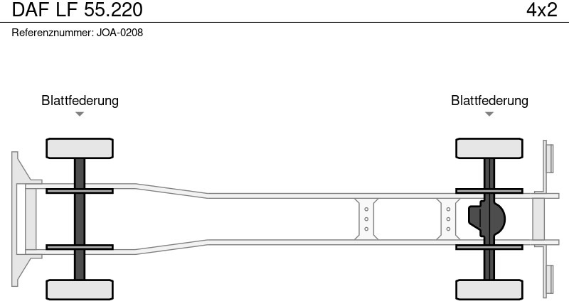DAF LF 55.220 - Bortu kravas automašīna/ Platforma, Kravas auto ar manipulatoru: foto 2 DAF LF 55.220 - Bortu kravas automašīna/ Platforma, Kravas auto ar manipulatoru: foto 2