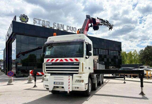 DAF XF 105.510 8x4 FASSI F800 XP Crane Fifth wheel - Bortu kravas automašīna/ Platforma, Kravas auto ar manipulatoru: foto 5 DAF XF 105.510 8x4 FASSI F800 XP Crane Fifth wheel - Bortu kravas automašīna/ Platforma, Kravas auto ar manipulatoru: foto 5