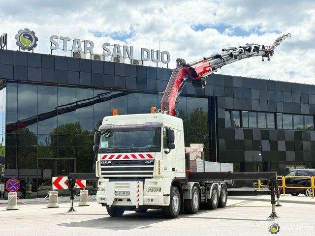 DAF XF 105.510 8x4 FASSI F800 XP Crane Fifth wheel - Bortu kravas automašīna/ Platforma, Kravas auto ar manipulatoru: foto 1 DAF XF 105.510 8x4 FASSI F800 XP Crane Fifth wheel - Bortu kravas automašīna/ Platforma, Kravas auto ar manipulatoru: foto 1