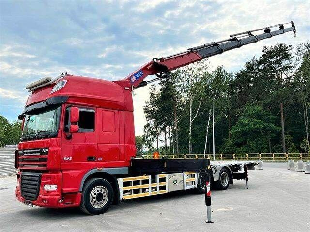 DAF XF 105 6x2 HMF 4020 EURO 5 KRAN CRANE - Bortu kravas automašīna/ Platforma, Kravas auto ar manipulatoru: foto 1 DAF XF 105 6x2 HMF 4020 EURO 5 KRAN CRANE - Bortu kravas automašīna/ Platforma, Kravas auto ar manipulatoru: foto 1