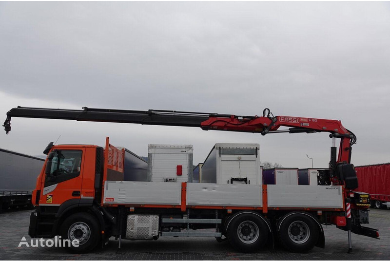 Iveco 420 Flatbed + crane FASSI 185 6x2 - Bortu kravas automašīna/ Platforma, Kravas auto ar manipulatoru: foto 3 Iveco 420 Flatbed + crane FASSI 185 6x2 - Bortu kravas automašīna/ Platforma, Kravas auto ar manipulatoru: foto 3