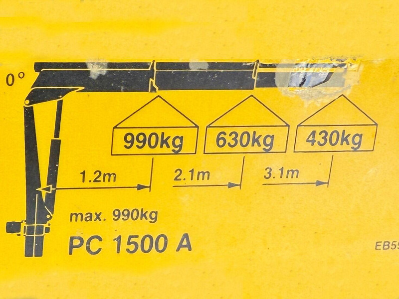 Kravas automašīna pašizgāzējs, Kravas auto ar manipulatoru Iveco Eurocargo 100-220 *PC 1500 A * TOPZUSTAND: foto 11