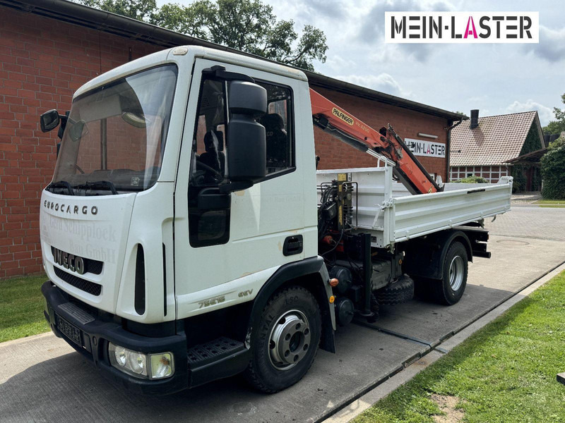 Iveco ML75E16 3-Way Meiller Tipper Crane Palfinger PK 4200 - Kravas automašīna pašizgāzējs, Kravas auto ar manipulatoru: foto 4 Iveco ML75E16 3-Way Meiller Tipper Crane Palfinger PK 4200 - Kravas automašīna pašizgāzējs, Kravas auto ar manipulatoru: foto 4