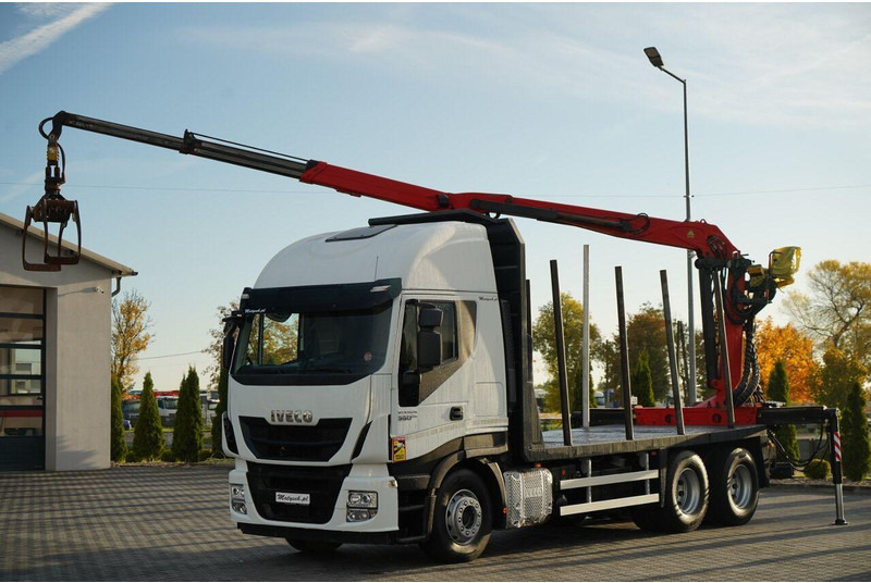 Iveco STRALIS 560 / 6X4 / DO DREWNA / DO DRZEWA / DO LASU / HDS PALFIN - Kokvedējs, Kravas auto ar manipulatoru: foto 2 Iveco STRALIS 560 / 6X4 / DO DREWNA / DO DRZEWA / DO LASU / HDS PALFIN - Kokvedējs, Kravas auto ar manipulatoru: foto 2