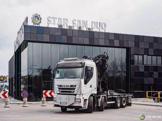 Iveco STRALIS AS320S50Y 8x2 HMF 8520-0K6 FLY JIB Winc - Bortu kravas automašīna/ Platforma, Kravas auto ar manipulatoru: foto 5 Iveco STRALIS AS320S50Y 8x2 HMF 8520-0K6 FLY JIB Winc - Bortu kravas automašīna/ Platforma, Kravas auto ar manipulatoru: foto 5