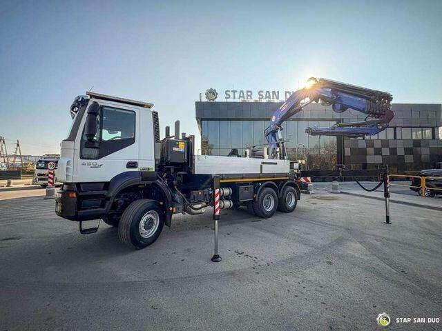 Iveco TRAKKER 450 6x6 PM41S FLY JIB Crane Kipper - Bortu kravas automašīna/ Platforma, Kravas auto ar manipulatoru: foto 2 Iveco TRAKKER 450 6x6 PM41S FLY JIB Crane Kipper - Bortu kravas automašīna/ Platforma, Kravas auto ar manipulatoru: foto 2