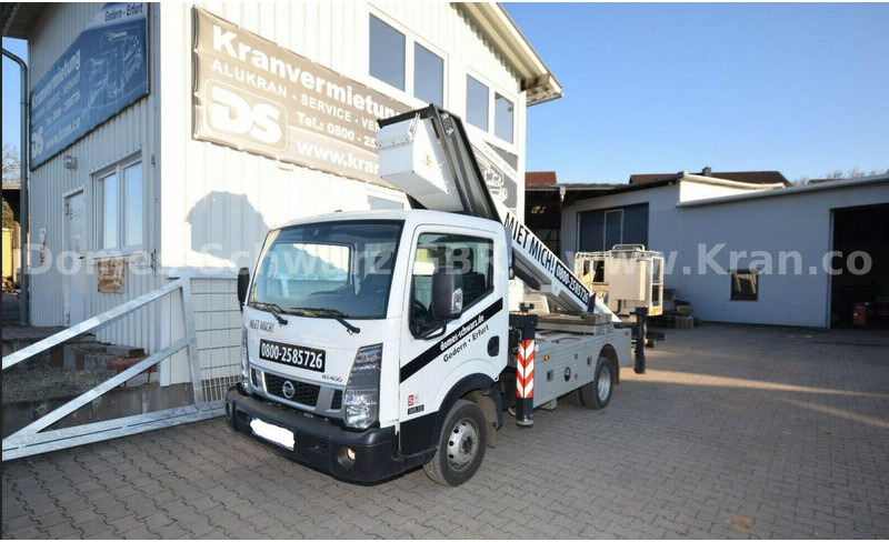 Nissan NT400 Cabstar Klaas Theo Emelőkosaras 25m - Kravas automašīna, Kravas auto ar manipulatoru: foto 1 Nissan NT400 Cabstar Klaas Theo Emelőkosaras 25m - Kravas automašīna, Kravas auto ar manipulatoru: foto 1