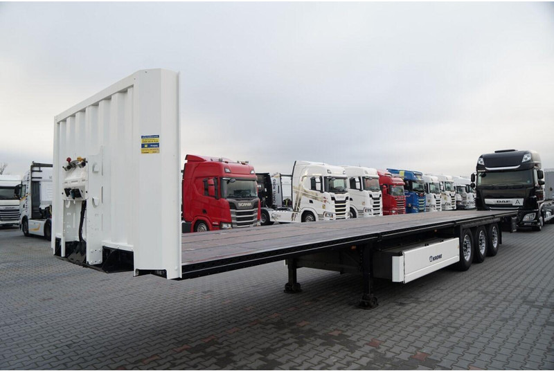 Krone / NACZEPA PLATFORMA / OŚ PODNOSZONA / KOSZ NA PALETY - Bortu puspiekabe/ Platforma: foto 3 Krone / NACZEPA PLATFORMA / OŚ PODNOSZONA / KOSZ NA PALETY - Bortu puspiekabe/ Platforma: foto 3