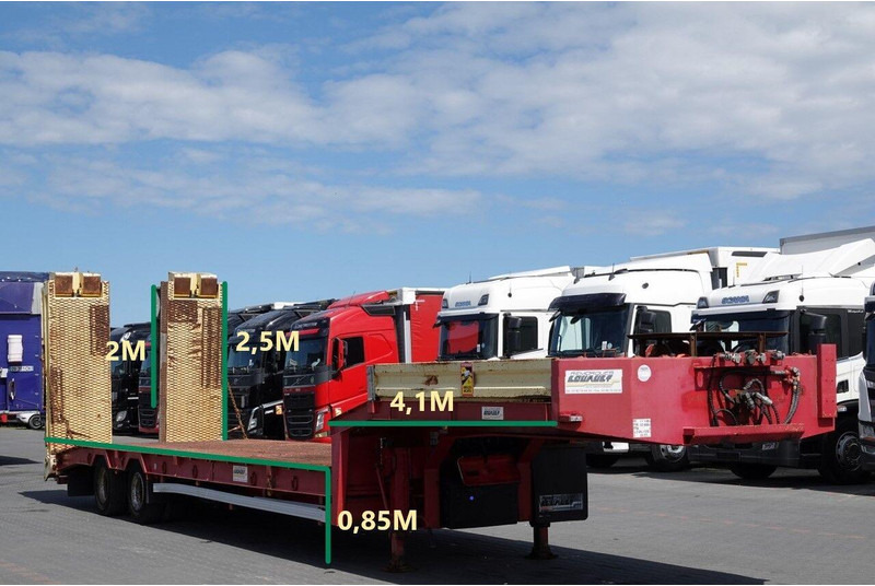 Louault LAWETA NISKOPODWOZIOWA / NAJAZDY HYDRAULICZNE / WCIĄGARKA / 2 OS - Puspiekabe zema profila platforma: foto 2 Louault LAWETA NISKOPODWOZIOWA / NAJAZDY HYDRAULICZNE / WCIĄGARKA / 2 OS - Puspiekabe zema profila platforma: foto 2