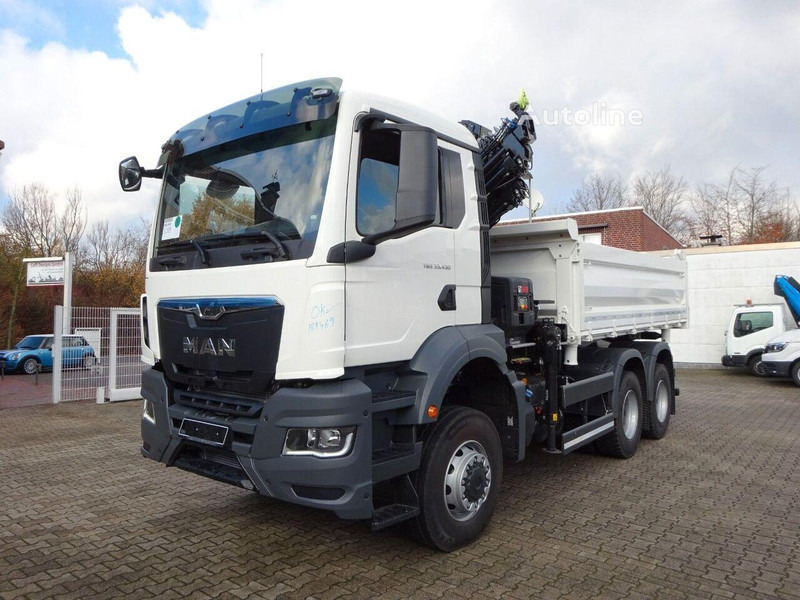 MAN 33.430 - 3 way tipper+crane 6x6 - Kravas automašīna pašizgāzējs, Kravas auto ar manipulatoru: foto 1 MAN 33.430 - 3 way tipper+crane 6x6 - Kravas automašīna pašizgāzējs, Kravas auto ar manipulatoru: foto 1