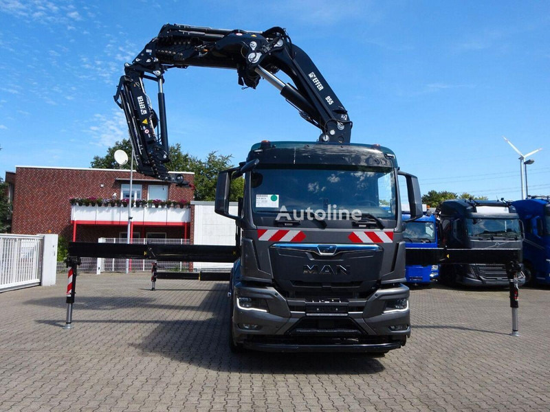 MAN 35.510 - Flatbed+crane - Bortu kravas automašīna/ Platforma, Kravas auto ar manipulatoru: foto 2 MAN 35.510 - Flatbed+crane - Bortu kravas automašīna/ Platforma, Kravas auto ar manipulatoru: foto 2