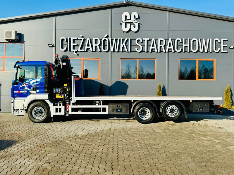 MAN MAN TGS 26.360 // E6 // 6x2 // platforma laweta 7,2m z HDs HMF 1 - Bortu kravas automašīna/ Platforma, Kravas auto ar manipulatoru: foto 2 MAN MAN TGS 26.360 // E6 // 6x2 // platforma laweta 7,2m z HDs HMF 1 - Bortu kravas automašīna/ Platforma, Kravas auto ar manipulatoru: foto 2