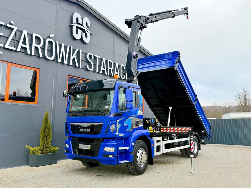 MAN TGM 18.250 wywrotka 3 - stronna + żuraw HDS HMF - Kravas automašīna pašizgāzējs, Kravas auto ar manipulatoru: foto 1 MAN TGM 18.250 wywrotka 3 - stronna + żuraw HDS HMF - Kravas automašīna pašizgāzējs, Kravas auto ar manipulatoru: foto 1