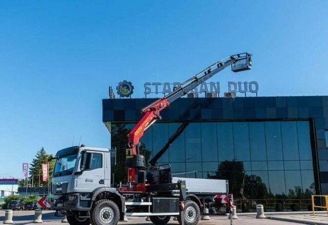 MAN TGM 18.320 4x4 PALFINGER PK 27002 Basket NEW ! - Bortu kravas automašīna/ Platforma, Kravas auto ar manipulatoru: foto 1 MAN TGM 18.320 4x4 PALFINGER PK 27002 Basket NEW ! - Bortu kravas automašīna/ Platforma, Kravas auto ar manipulatoru: foto 1