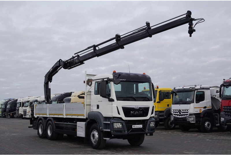 MAN TGS 26.400 / 6x4 / SKRZYNIOWY - 6,5M / HDS HIAB 188 4xwysów 13 M - Bortu kravas automašīna/ Platforma, Kravas auto ar manipulatoru: foto 4 MAN TGS 26.400 / 6x4 / SKRZYNIOWY - 6,5M / HDS HIAB 188 4xwysów 13 M - Bortu kravas automašīna/ Platforma, Kravas auto ar manipulatoru: foto 4