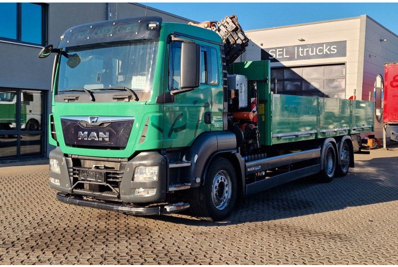 MAN TGS 26.460 6X2 Flatbed + Crane Atlas 172.3E-A4 + RC - Bortu kravas automašīna/ Platforma, Kravas auto ar manipulatoru: foto 3 MAN TGS 26.460 6X2 Flatbed + Crane Atlas 172.3E-A4 + RC - Bortu kravas automašīna/ Platforma, Kravas auto ar manipulatoru: foto 3