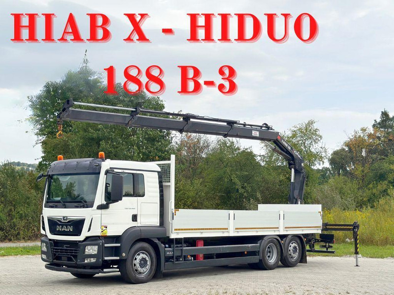 MAN TGS 26.460 * HIAB X - HIDUO 188 B-3 + FUNK* TOP - Bortu kravas automašīna/ Platforma, Kravas auto ar manipulatoru: foto 1 MAN TGS 26.460 * HIAB X - HIDUO 188 B-3 + FUNK* TOP - Bortu kravas automašīna/ Platforma, Kravas auto ar manipulatoru: foto 1