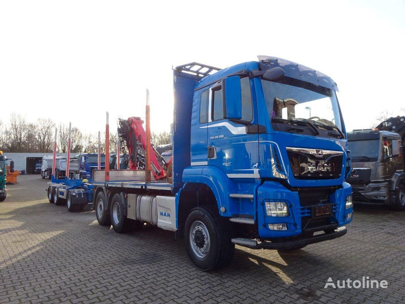 MAN TGS 28.500 6x4 Log truck + Crane Epsilon + Trailer - Kokvedējs, Kravas auto ar manipulatoru: foto 2 MAN TGS 28.500 6x4 Log truck + Crane Epsilon + Trailer - Kokvedējs, Kravas auto ar manipulatoru: foto 2
