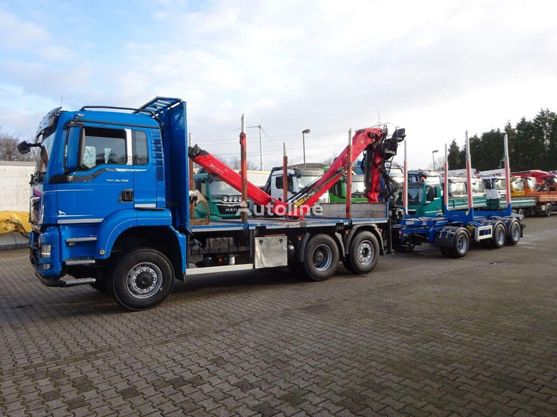 MAN TGS 28.500 6x4 Log truck + Crane Epsilon + Trailer - Kokvedējs, Kravas auto ar manipulatoru: foto 3 MAN TGS 28.500 6x4 Log truck + Crane Epsilon + Trailer - Kokvedējs, Kravas auto ar manipulatoru: foto 3
