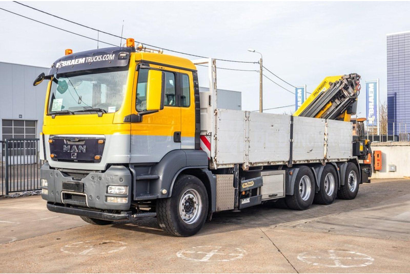 MAN TGS 35.440 8x4 Crane Palfinger PK 42002-SH - Bortu kravas automašīna/ Platforma, Kravas auto ar manipulatoru: foto 1 MAN TGS 35.440 8x4 Crane Palfinger PK 42002-SH - Bortu kravas automašīna/ Platforma, Kravas auto ar manipulatoru: foto 1