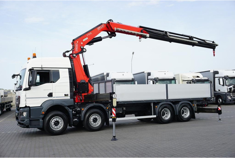 MAN TGS / 35.470 / E 6 / SKRZYNIOWY + HDS / FASSI F 545 / ŁAD. 13 10 - Bortu kravas automašīna/ Platforma, Kravas auto ar manipulatoru: foto 4 MAN TGS / 35.470 / E 6 / SKRZYNIOWY + HDS / FASSI F 545 / ŁAD. 13 10 - Bortu kravas automašīna/ Platforma, Kravas auto ar manipulatoru: foto 4
