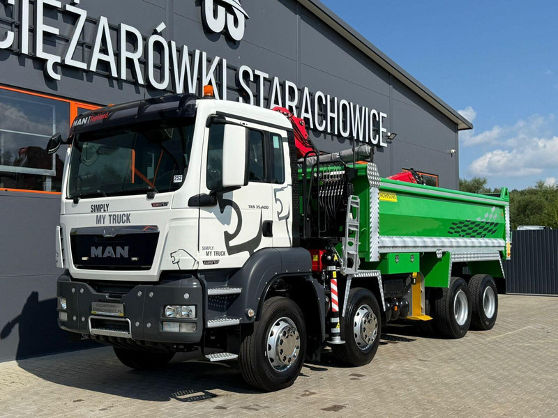 MAN TGS TGX 35.400 // 8x4 // E5 // wywrotka kiper + HDS z czerpakiem - Kravas automašīna pašizgāzējs, Kravas auto ar manipulatoru: foto 2 MAN TGS TGX 35.400 // 8x4 // E5 // wywrotka kiper + HDS z czerpakiem - Kravas automašīna pašizgāzējs, Kravas auto ar manipulatoru: foto 2