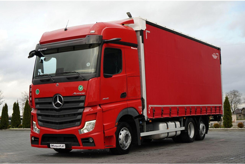 Mercedes-Benz ACTROS / 2545 / SOLÓWKA / 6x2 / I-PARK COOL / BIG SPACE / WIELT - Kravas automašīna ar tentu: foto 1 Mercedes-Benz ACTROS / 2545 / SOLÓWKA / 6x2 / I-PARK COOL / BIG SPACE / WIELT - Kravas automašīna ar tentu: foto 1