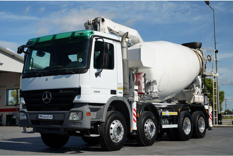 Mercedes-Benz ACTROS 3241 / POMPOGRUSZKA / 8X4 / BETONIARKA + POMPA SERMAC 3Z2 - Betonvedējs: foto 3 Mercedes-Benz ACTROS 3241 / POMPOGRUSZKA / 8X4 / BETONIARKA + POMPA SERMAC 3Z2 - Betonvedējs: foto 3