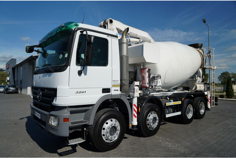 Mercedes-Benz ACTROS 3241 / POMPOGRUSZKA / 8X4 / BETONIARKA + POMPA SERMAC 3Z2 - Betonvedējs: foto 4 Mercedes-Benz ACTROS 3241 / POMPOGRUSZKA / 8X4 / BETONIARKA + POMPA SERMAC 3Z2 - Betonvedējs: foto 4